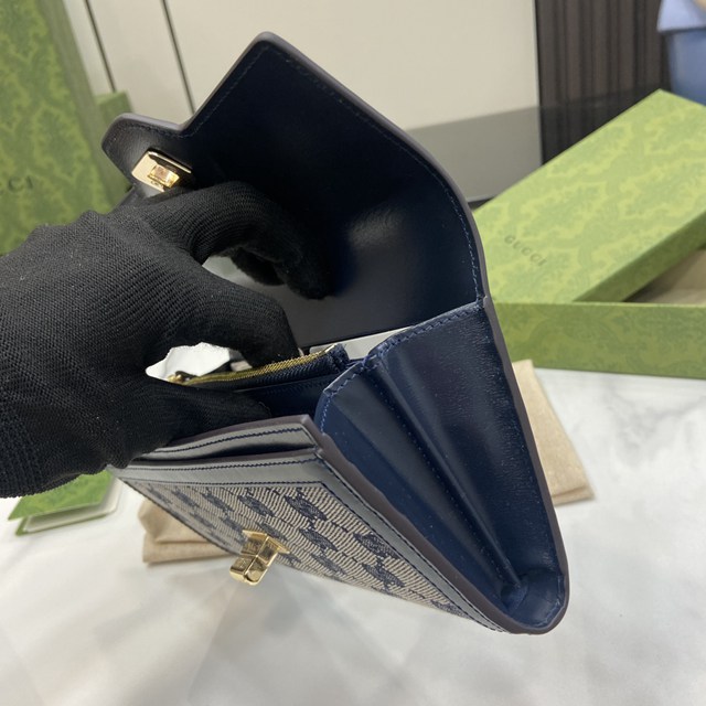 gucci專櫃2024新款帆布錢包錢夾 古馳Luce系列長夾錢包 jcp2355
